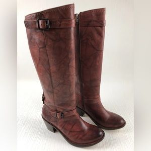 FRYE Carmen Inside Zip Tall Leather Boots Size 7